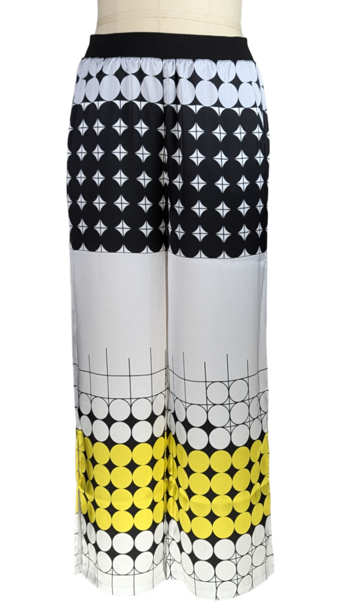 Dot Sensation Charmeuse Wide Leg Pant