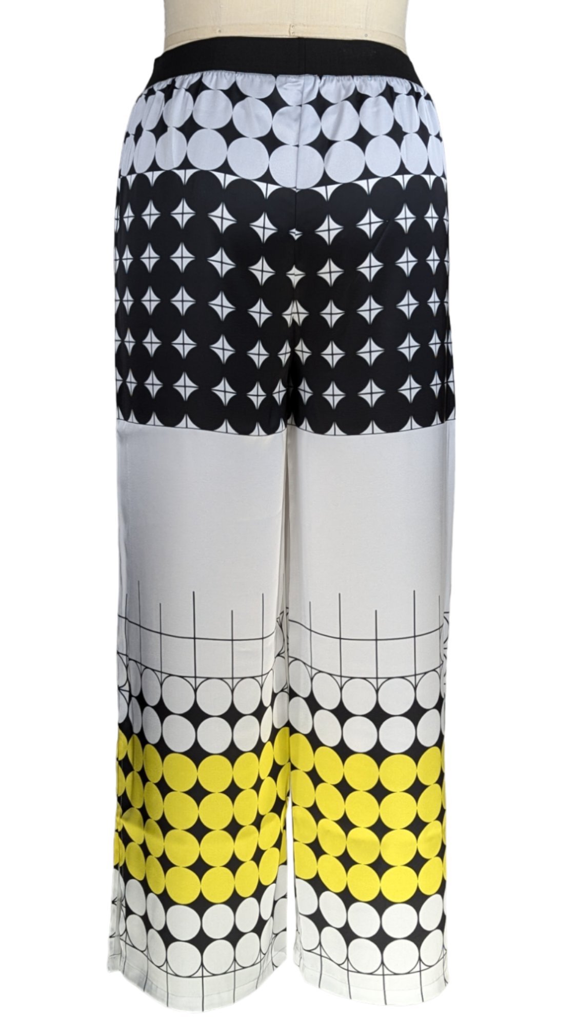 Dot Sensation Charmeuse Wide Leg Pant