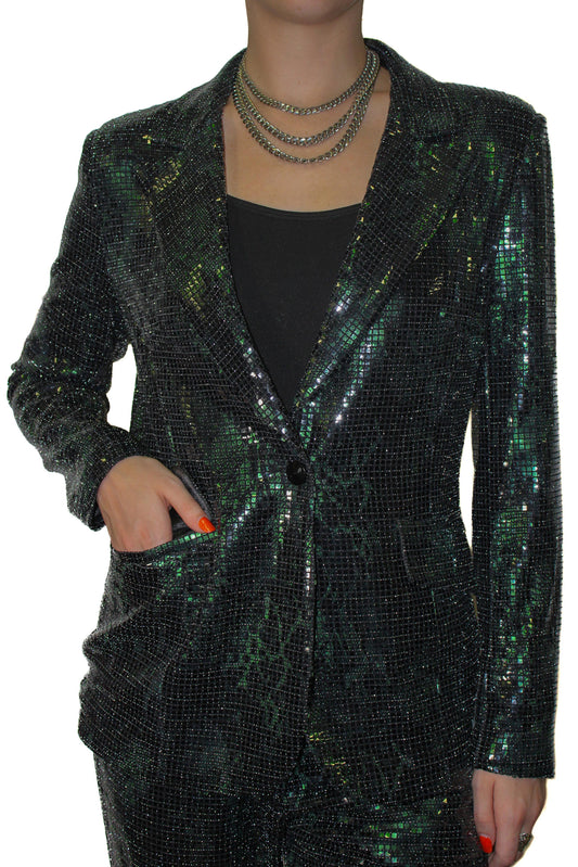 Emerald Glamour Blazer