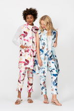 Load image into Gallery viewer, Artistic Brush Cigarette Pant Blue Multi
