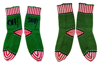 Whoopi Broken Cookie Socks | Soft & Warm | Cozy Knit Socks for Christmas (Unisex)